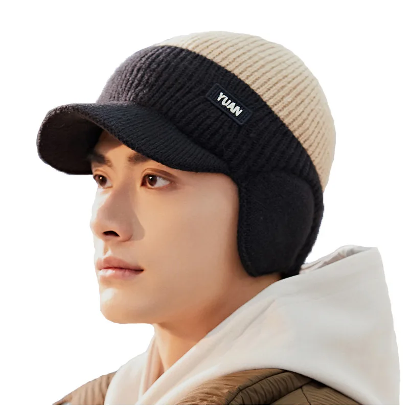 AliExpress Hot Selling Popular Versatile Outdoor Warm Ear Protection Windproof Duckbill Cap Cycling and Travel Cold Resistant Knit
