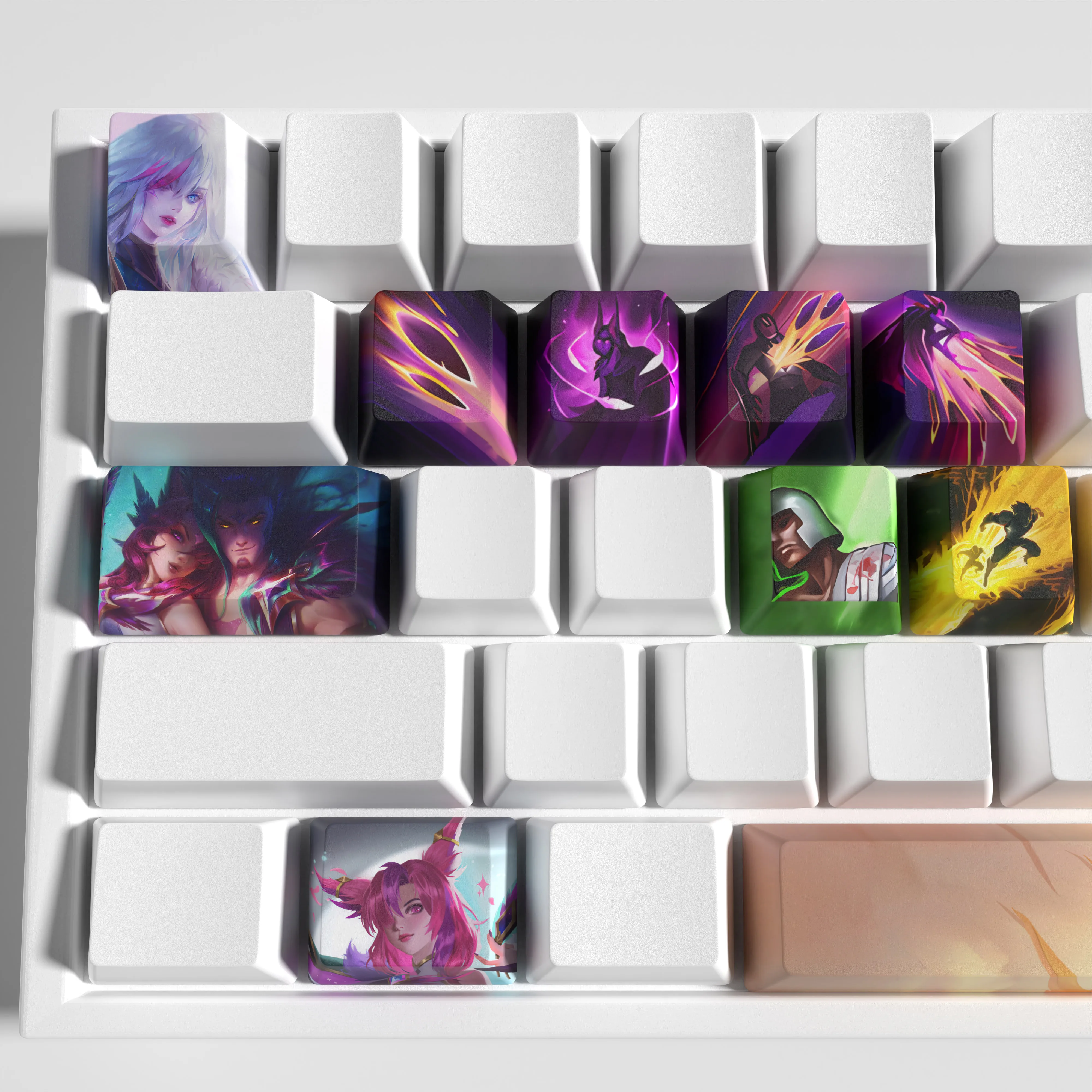 xayah keycaps League of Legends keycaps  game keycaps OEM Profile 12keys PBT dye sub keycaps