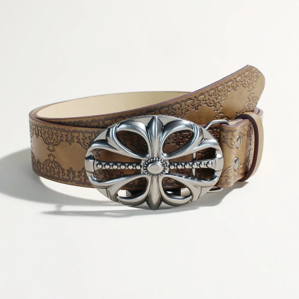 New Retro Men's Belt Bohemian Style Belt Fashion Personalized Belts For Men Women Punk Rock Y2K Belt，Pair with pants and jeans - view 5