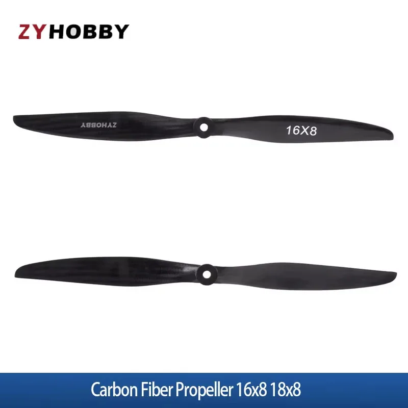 Hélice de Fibra de Carbono ZYHOBBY PHM1608E-CF 16x8 18x8 para Avión Eléctrico RC