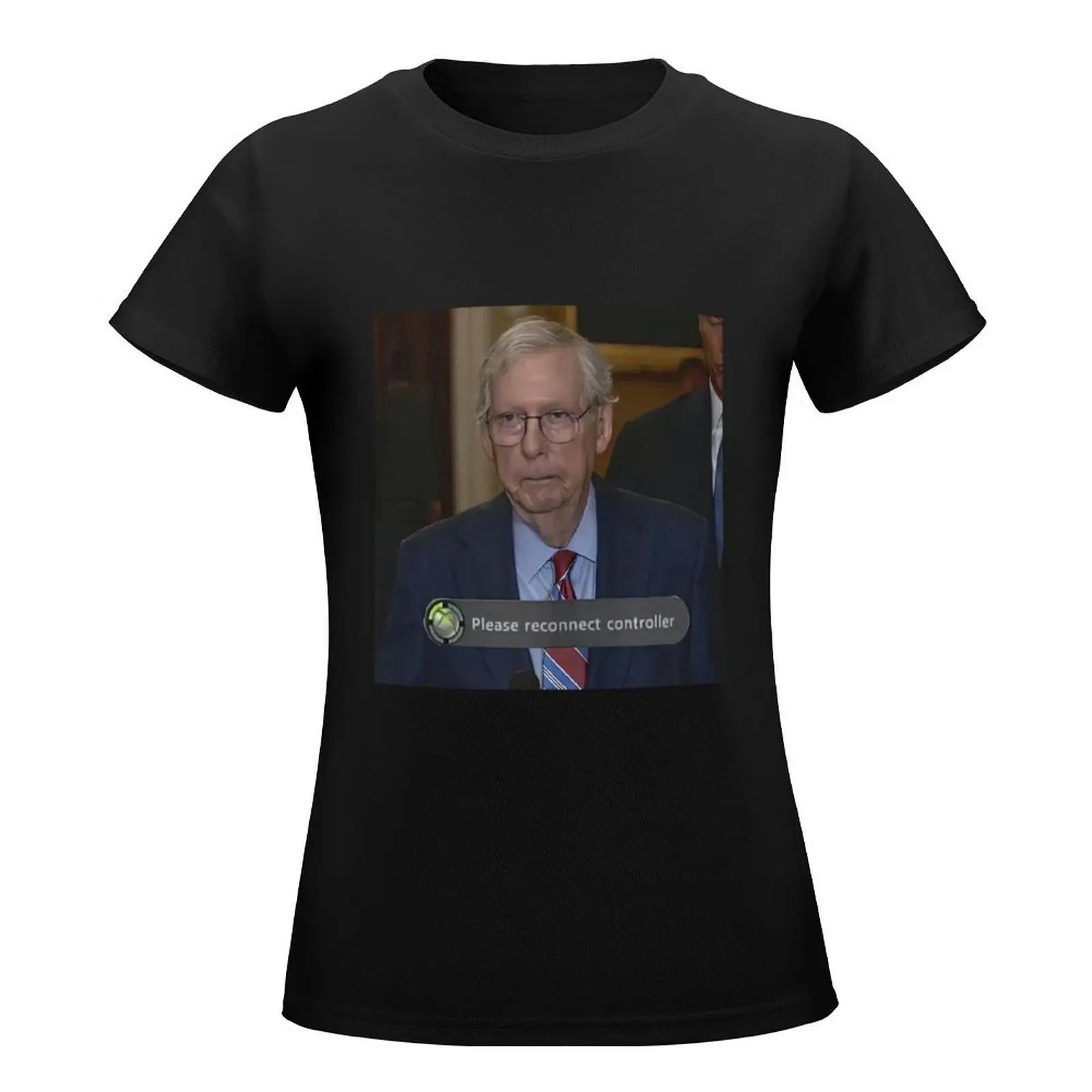 Mitch McConnell funny meme T-Shirt summer tops anime clothes hippie clothes Women's t-shirt