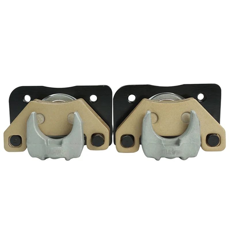 

Plain 1 Pair Front & Rear Brake Caliper W/Pads Silver Metal For Atv Arctic Cat Alterra 250 300 350 400 450 500 550 650 700 1000