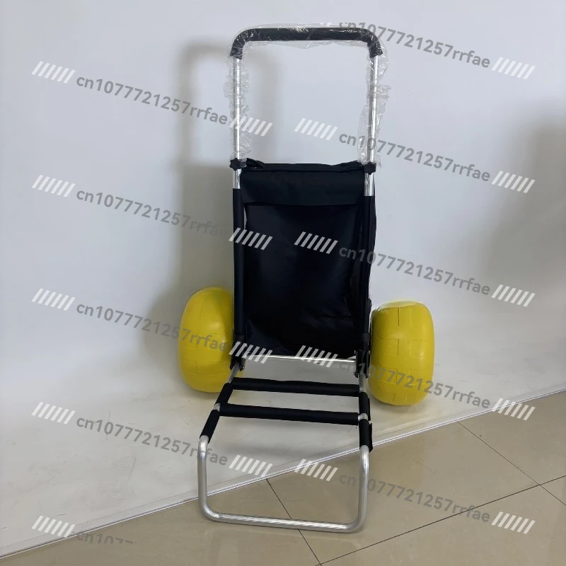 Oversized tire balloon wheel beach wheel beach trailer beach warehouse truck, fishing cart, outdoor luggage trailer