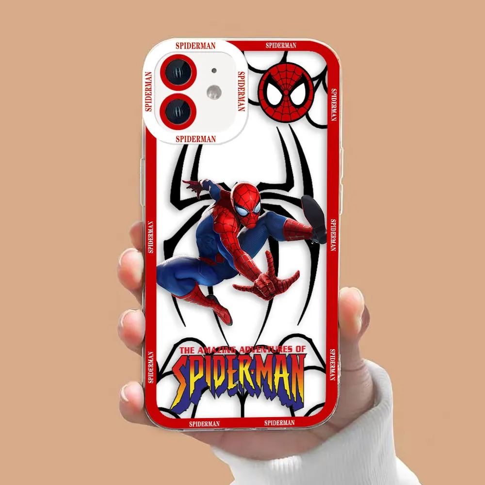 Etui na telefon Avengers Marvel Spider-Man przezroczyste do OPPO A98 A94 A92 A79 A78 A74 A60 A58 A57 A55 A53 A17 A16 A15 A9 A5 A3 A5X