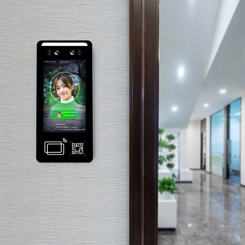5-Inch Biometric Access Control System Face Recognition QR Code Fingerprint WiFi Scanner Facial Detection Attendance Access OEM