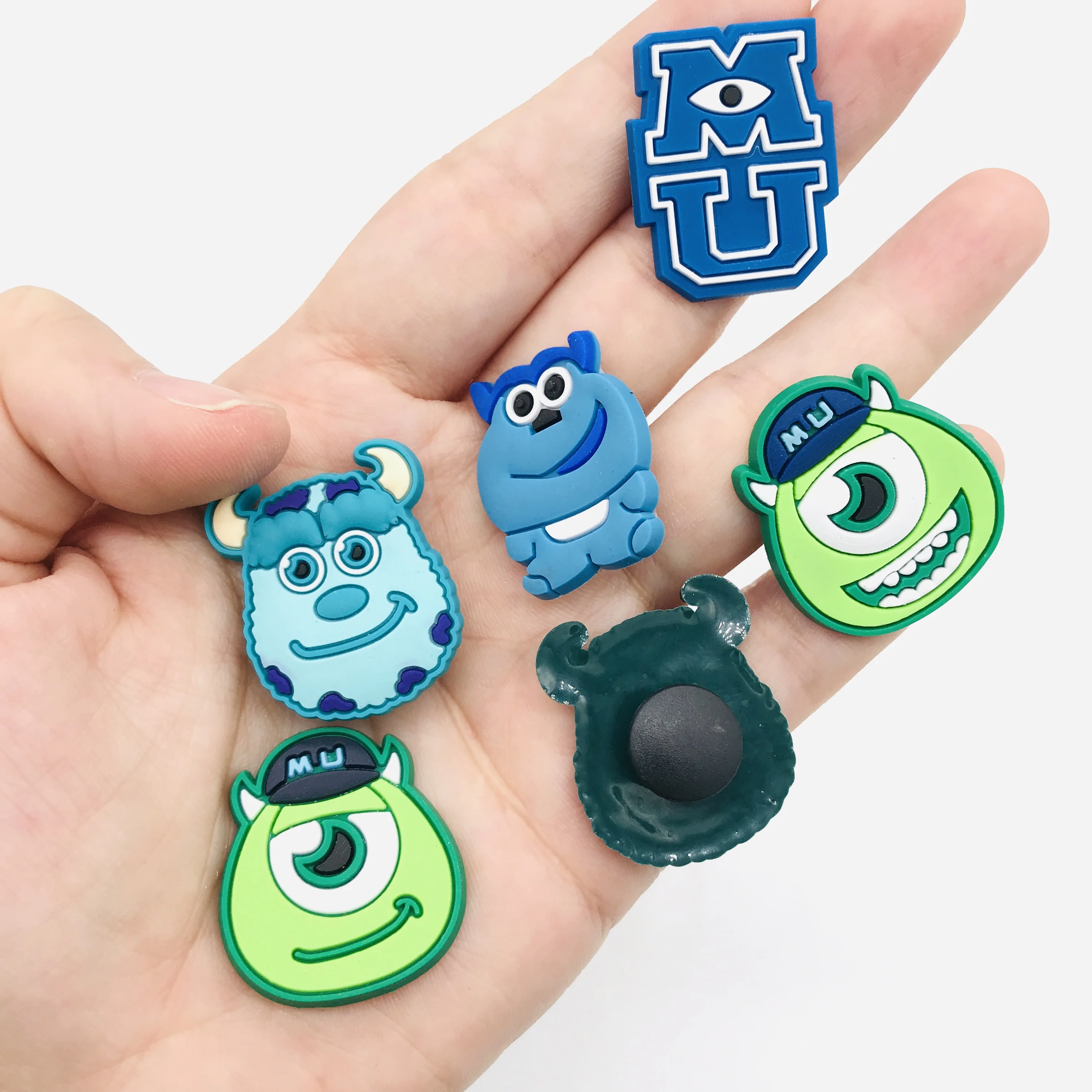 9-100PCS New Cartoon Monster Paradise Shoe Charms PVC Decorations Iconic Quartet Silhouette Detachable Waterproof For Party Gift