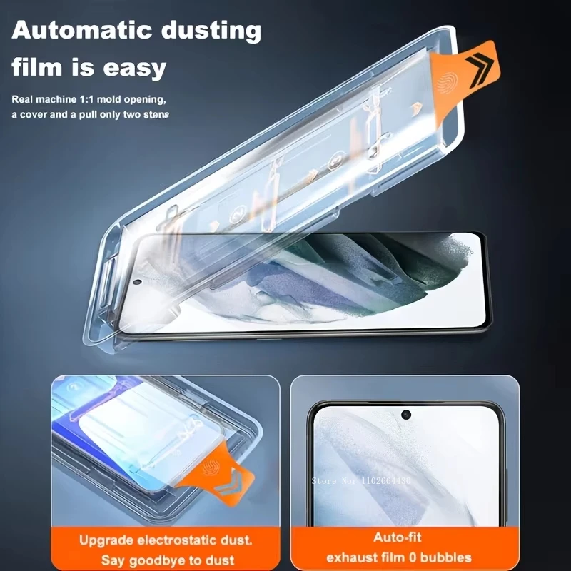 

2PCS Oleophobic Coating Dust Free Easy Installation Screen Protector for Samsung Galaxy S23 S22 Ultra S21 S24 FE S25 Glass