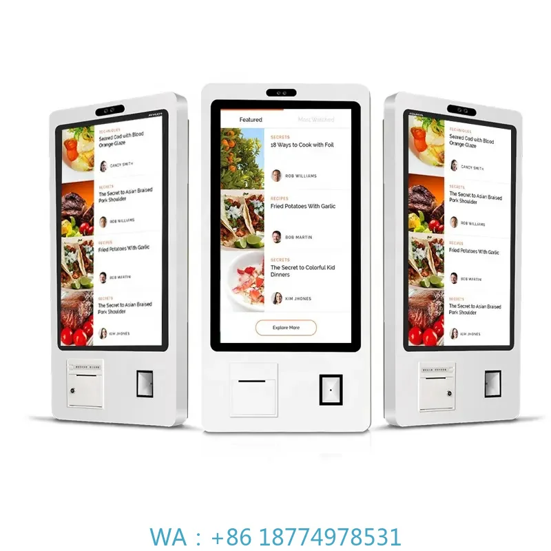 

Киоск для оплаты заказа/киоск для проверки на продажу, ресторан быстрого питания, предоплаченный Cashless, умный сенсорный экран, самообслуживание