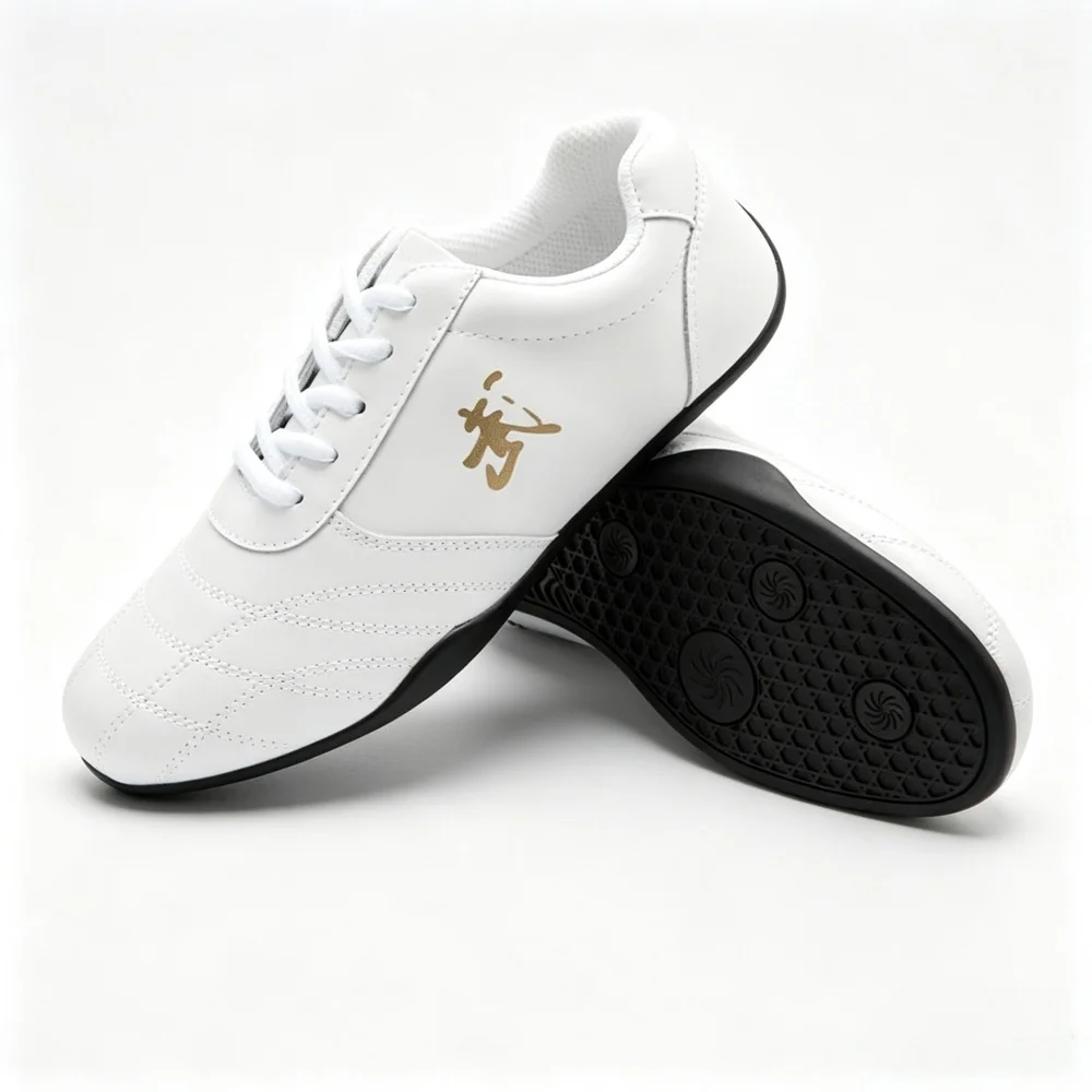 Genuine Leather Kung Fu Shoes Tai Chi Wing Chun Sports Sneakers Wushu Martial Arts Footwear Comfort Fitness Sneakers