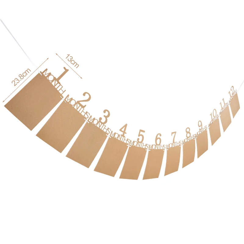 1-12 ay bebek fotoğraf afiş 1st erkek kız doğum günü partisi Bunting Garland fotoğraf sahne bir yıl ilk doğum günü dekorasyon malzemeleri
