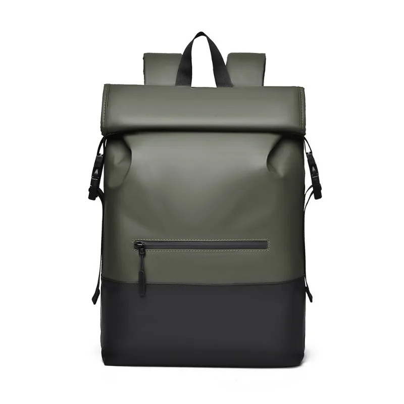 mens-fashion-business-backpack-roll-top-design-large-capacity-commuter-bag