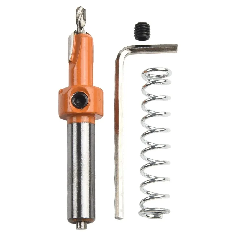 Power Tools Countersink Drill Adjustable 125mm/4.92'' 2pcs/set For Edgebanding Cardboard Plastic Sealing Brand New