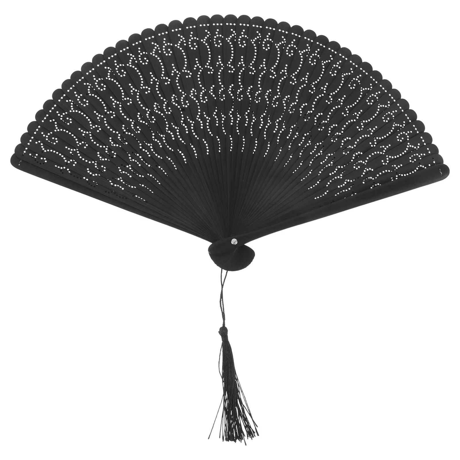 

Elegant Bamboo Folding Hand Vintage Chinese Decorative Fan For Dance Tea Ceremony Cultural Events Lightweight Portable Hollow