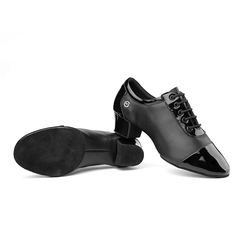 Sell Well New Style Men\'s Professional Dancing Shoe Indoor Modern Tango Ballroom Latin Black White Man Dance Shoes