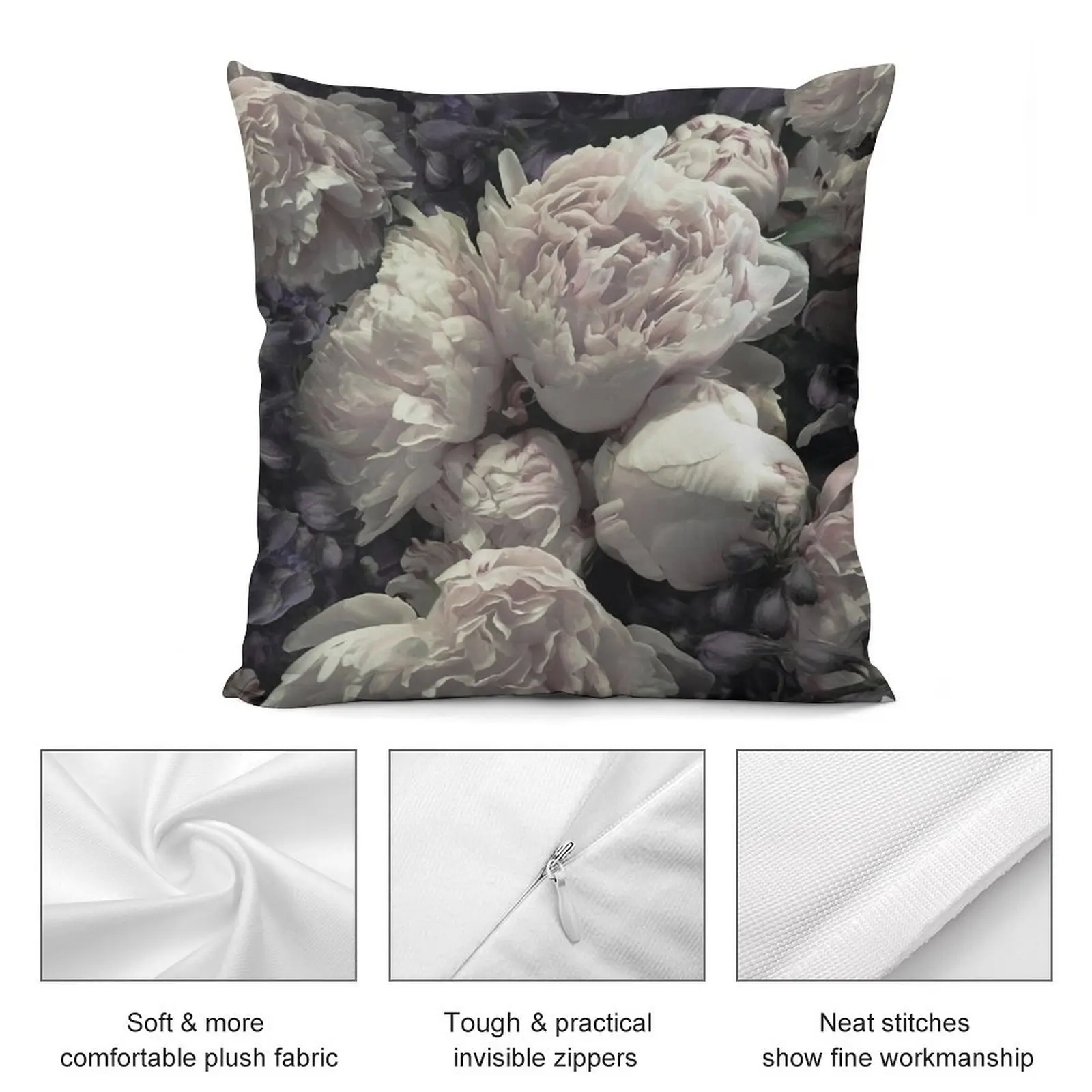 Peonies pink old masters style Throw Pillow Pillow Cover autumn pillowcase Sofa Cushion christmas ornaments 2025 pillow