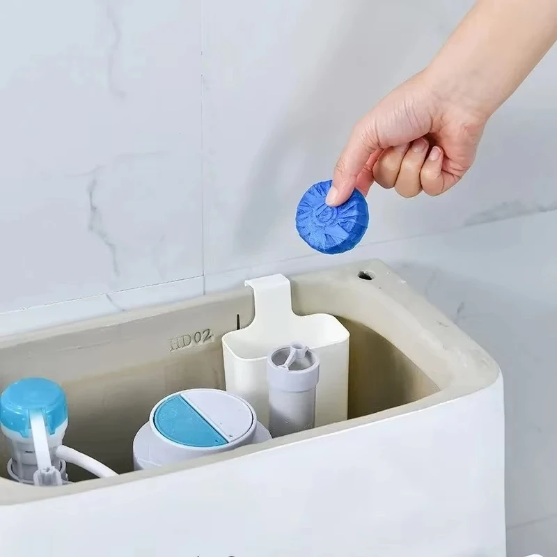 Fester Toilettenspender Ersatzteil für Wassertank hängend langsam wirkend Pufferbehälter Reinigungsmittel verlängert die Tiefendesinfektionszeit verhindert Verstopfungen schützt die Emaille ohne Rückstände geeignet für – Detail 25