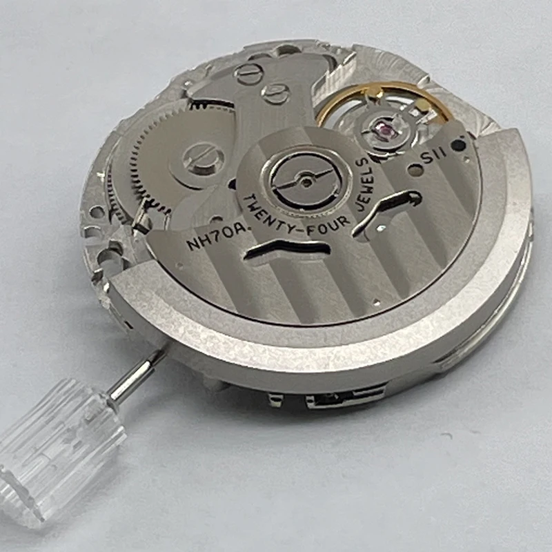 Japan NH70 Hollow Automatic Watch Movement 24 Jewels High Accuracy For NH70A Replacement Movement Watch Repairer Parts