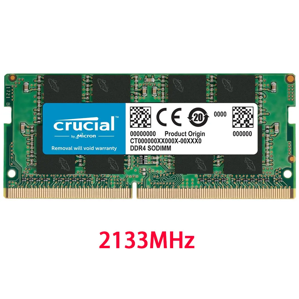Crucial DDR4 RAM 16 GB 32 GB 4 GB 8 GB 3200 MHz 2133 2400 2666 MHz Laptop-Speicher SODIMM PC4-25600 21300 19200 17000 für Intel und AMD