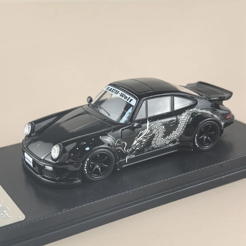 Diecast 1:64 Scale Porsche RWB930 Whale Wing Painted Imitation Alloy Car Model Collectible Toy Gift Souvenir Display Ornament