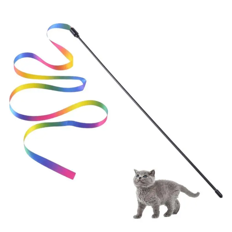 Cat Rainbow Wand Toys Cat Wand Toys For Indoor Cats Cat Toys For Indoor Cats Automatic Interactive Cat Toy Ball Toys