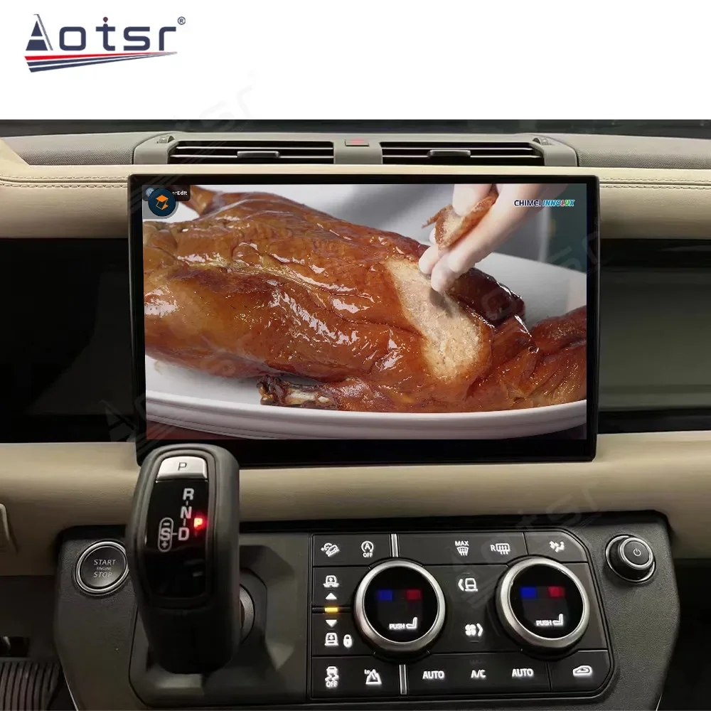 13.4 inch QLED Touch Screen Android System For Land Range Rover Defender GPS Navigation Wireless Carplay Radio Player Head Unit