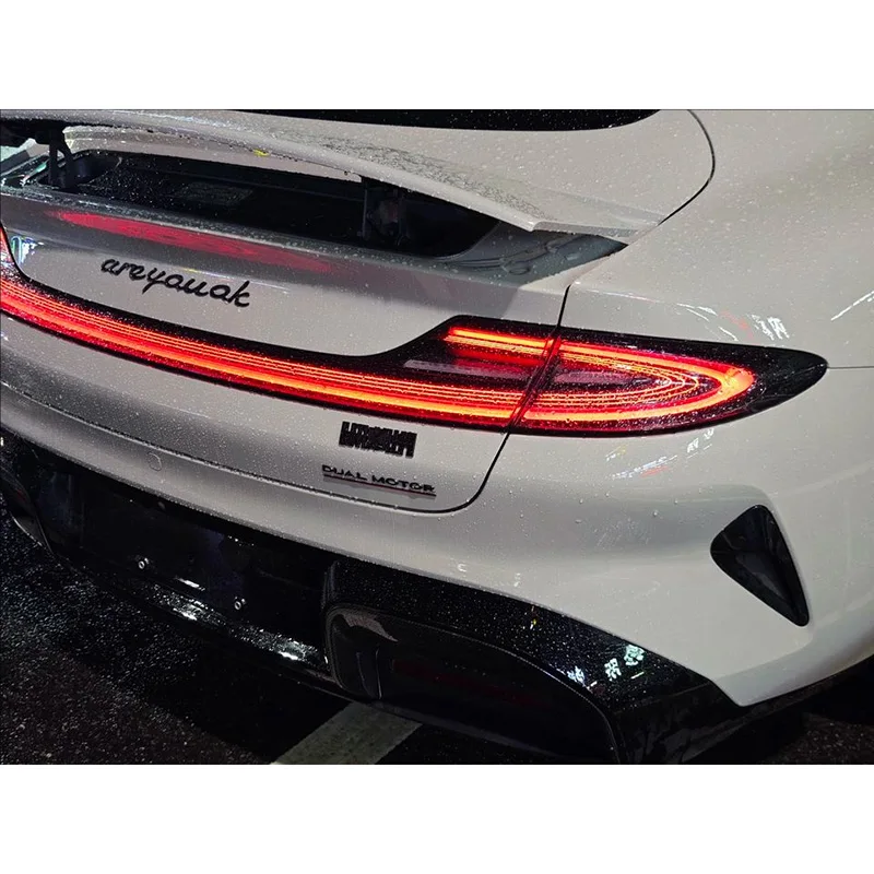 Are You Ok Creative Sticker Plastics Letter Logo  Emblem Badge For Porshce Boxster Macan Cayenne Carrera Panamera Cayman Taycan