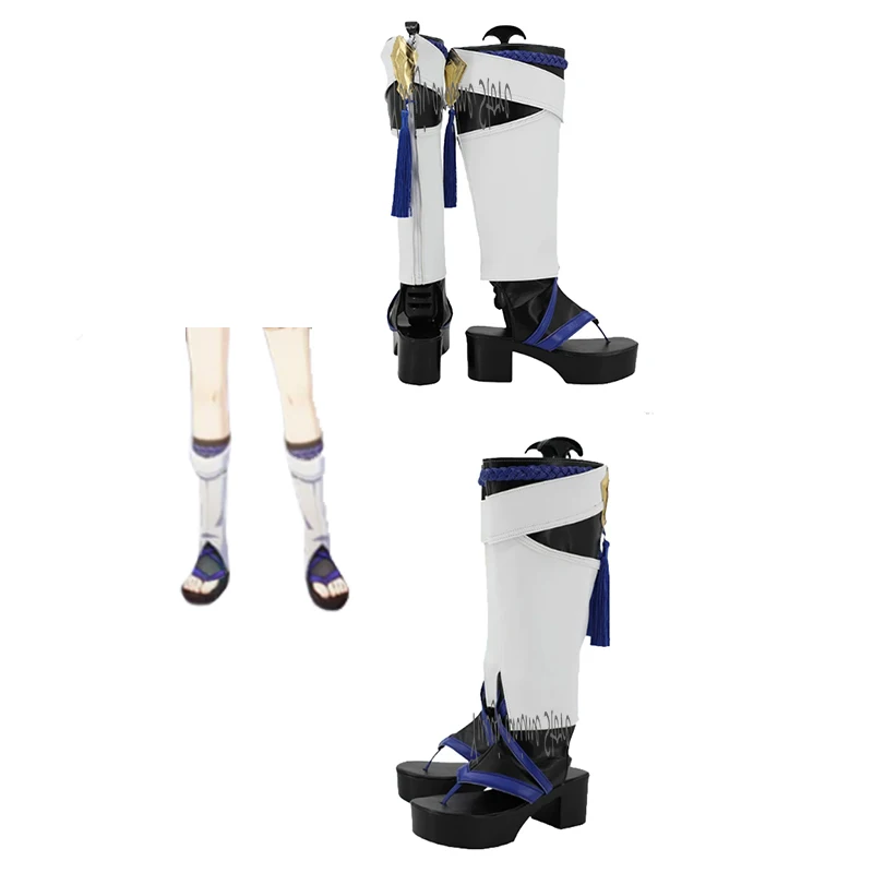 Wanderer Scaramouche Cosplay Shoes Boots For Hallowmas Party Adult Women Men Role Play Prop