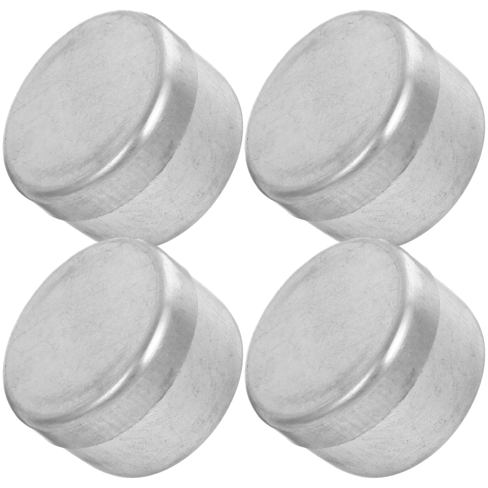 4Pcs Aluminium Boden Probenahme Boxen Runde Lagerung Container Labor Feld Verwenden Wiegen Halter Tragbare Probe Container