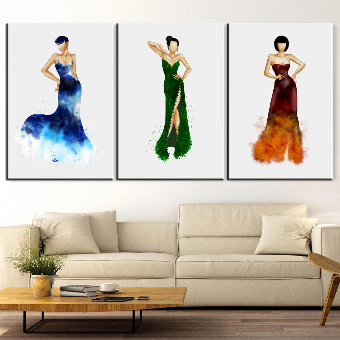 Canvas Wall Arts Poster Painting Elemental Woman Wallpaper Home Decor Living Room Picture Print Bedroom Mural Artwork Framewo
