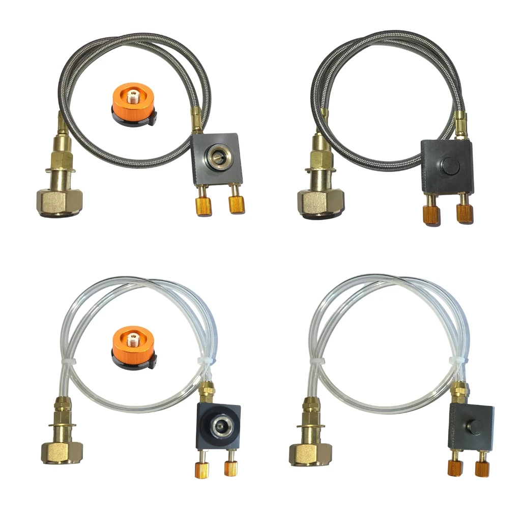 

1pc Durability Gas Connectors Universals Gas Adapter Camp Stove Canister Convertor for Safe and Convenient Outdoor Cooking