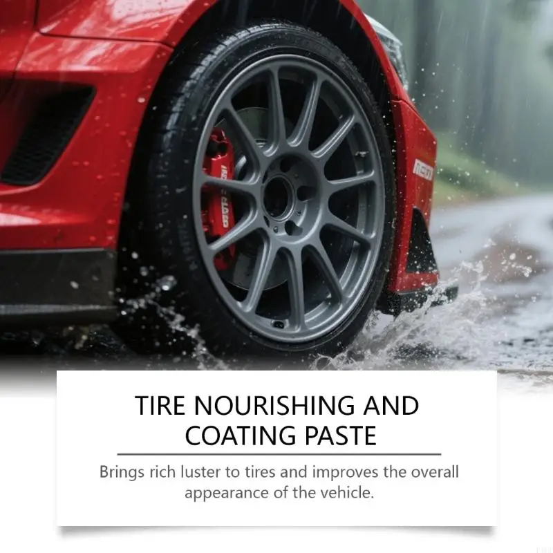 F1CF New Hub Refurbishment Paste Auto Tire Rims Scratch Paint Polishing Paste with Sponge