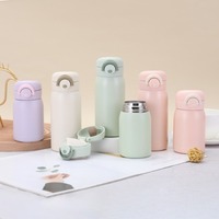 New 220ML/350ML Vacuum Bounce Cup Multifunctional Portable Children's Thermal Cups Stainless Steel Pocket Cups