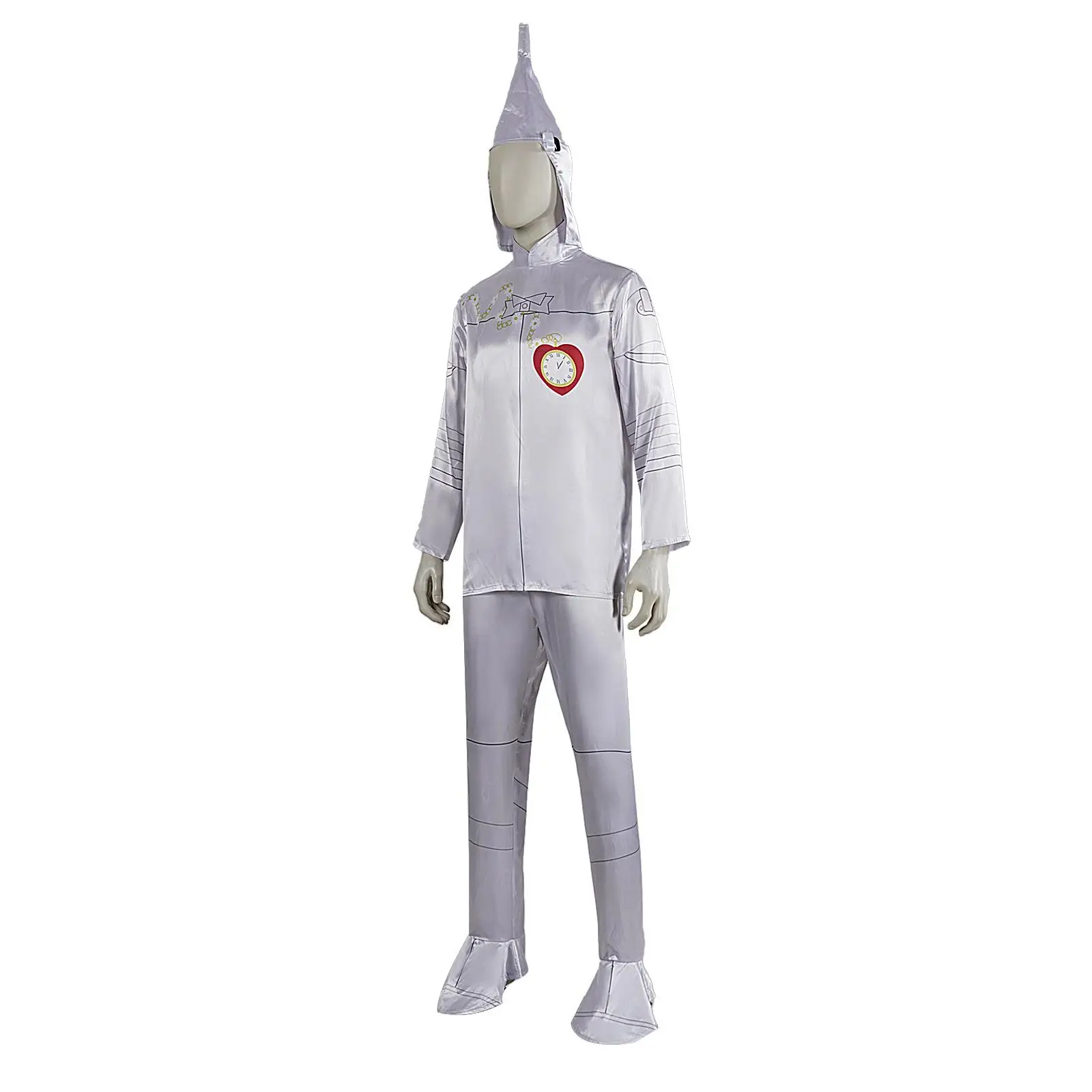 Erwachsene ex Halloween Tin Man Kostüm ein Zauberer von Oz Damen Sle Iron Man Anzug Festival Par Kulturthema Kostüm