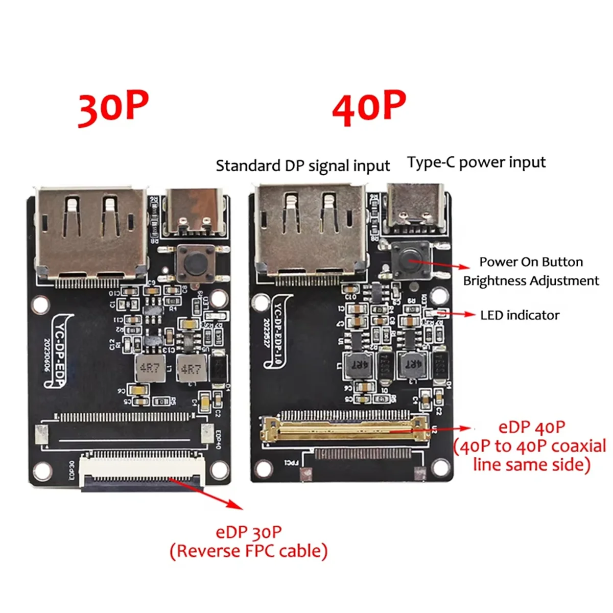 2025 + DP إلى EDP 4K 120HZ لوحة محول لتقوم بها بنفسك مراقب 4K لوحة للقيادة 2k 1080 40Pin 0.5 مللي متر تباعد لشاشة محمولة 40Pin