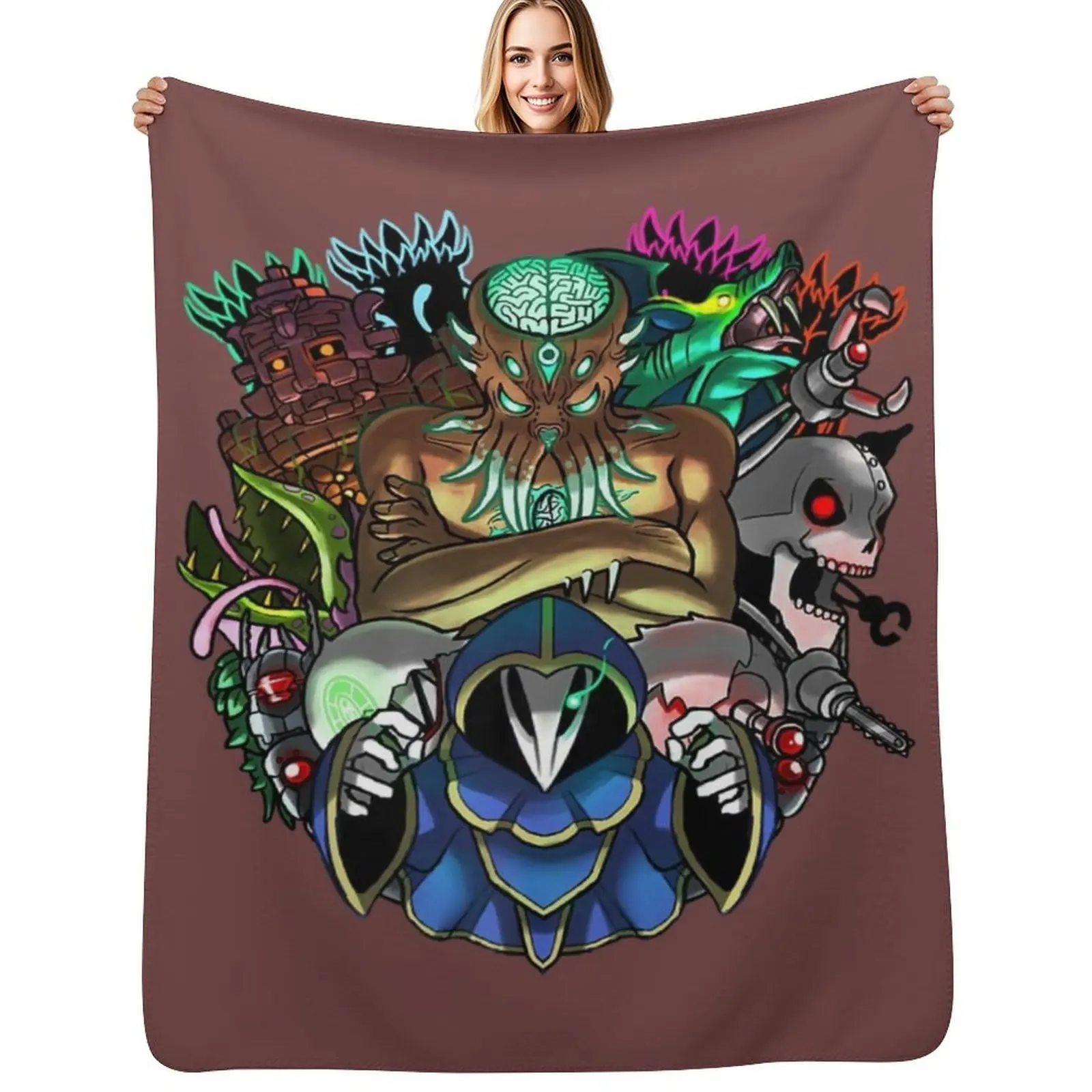 Terraria Boss Rush Hardmode Edition Throw Blanket All Season Lightweight Soft Blanket for Bed