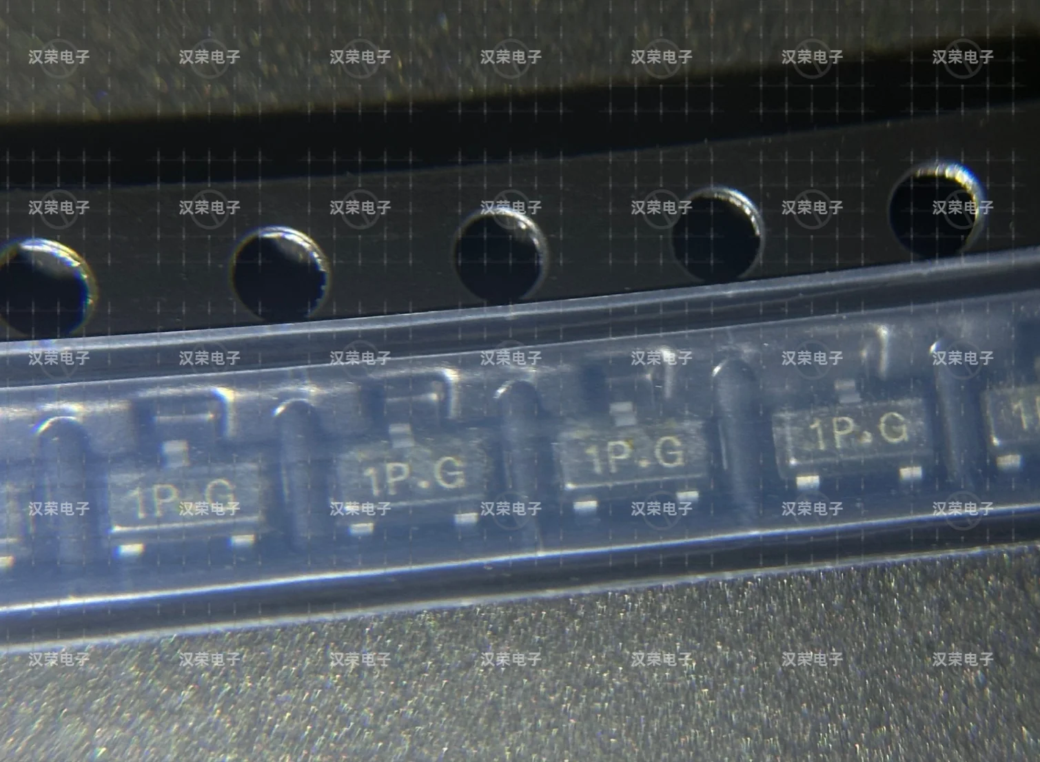 MMBT2222AG-AE3-R  with silkscreened 1P.G 1PG , SOT-23 all new NPN transistor 40V 600mA