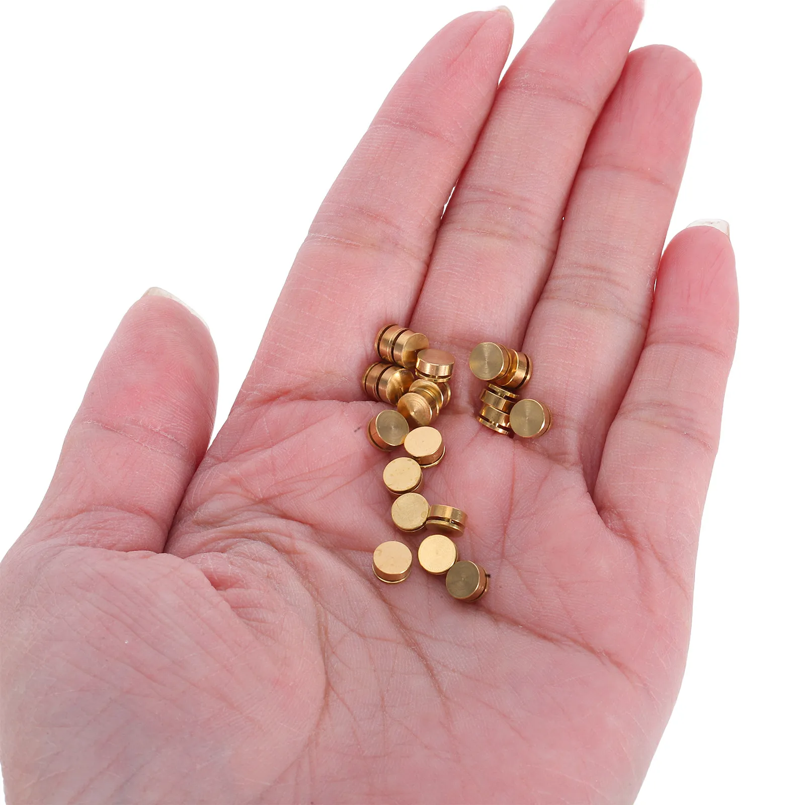 

20Pcs Nail Art Rotating Shaft High-Speed Universal Metal Bearing Spinner 360 Degree Rotation for DIY 3D Nail Design Tools