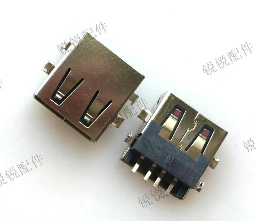

For USB2.0 AF female seat 4P sinking plate type SMT USB socket SMT no crimping USB connector