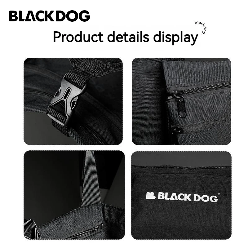 Naturehike BLACKDOG Shopping Bag Waterproof Shoulder Bag Storage Folding Pouch for Sport Gym Work Handbag Oxford Cloth Portable