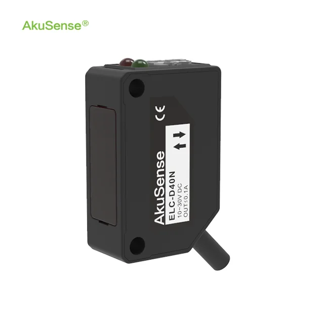 AkuSense high speed response laser optical sensor NPN PNP square type laser distance sensor good price laser sensor