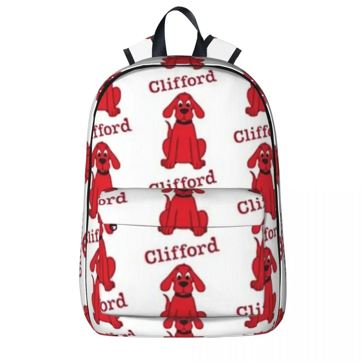 Clifford The Big Red Dog Backpacks Boys Girls Bookbag Students School Bags Cartoon Kids Rucksack Laptop Rucksack Shoulder Bag