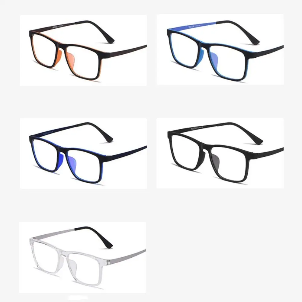 Super Light Comfortable Rubber Titanium Eyewear Square Glasses Frame Myopia Optical Prescription Glasses Frame Men and Women