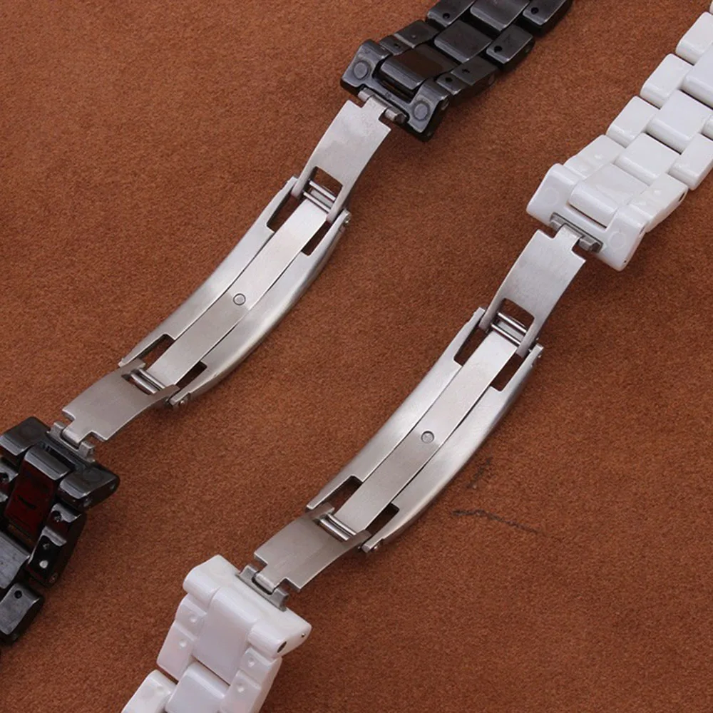 Cinturino in ceramica di alta qualità per cinturino J12 cinturino da donna e da uomo cinturino moda braccialetti bianchi neri caldi 16mm 19mm