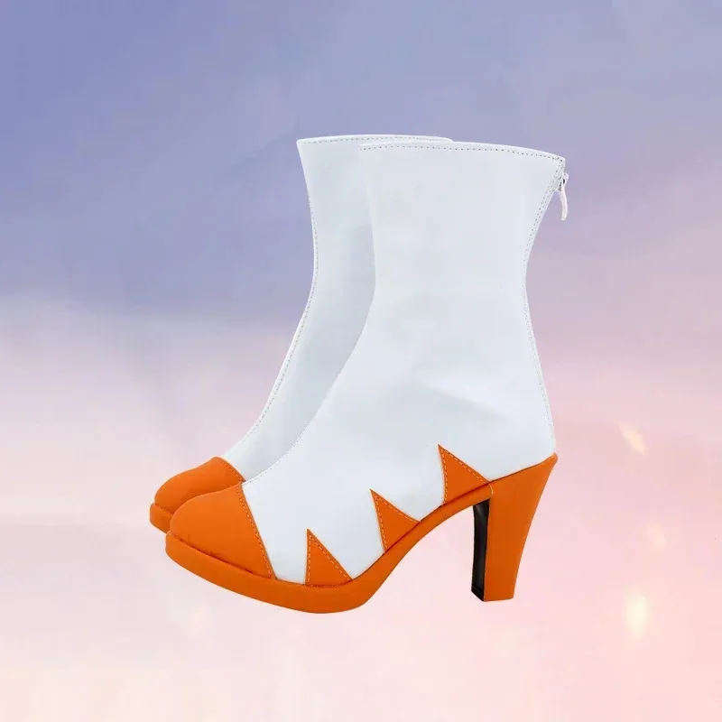 RealCos Honkai Impact 3 Kiana Kaslana Cosplay Shoes Boots Game Anime Carnival Halloween For Women Girls PU Leather High Heels
