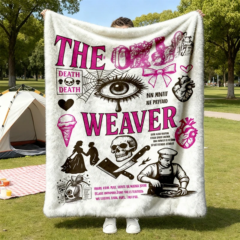 The Orb Weaver, Dark Romance Cozy Blanket, Butcher Blackbird Warm Blanket, Gift for Bookish Lover, Brynne Inspired Book
