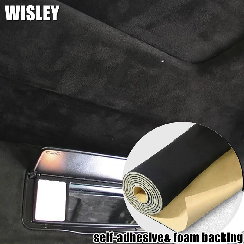 

Self-Adhesive Suede Headliner Fabric with Foam Back Automotive Ceiling & Sunroof Replacement Soft Interior Look Auto Restoration