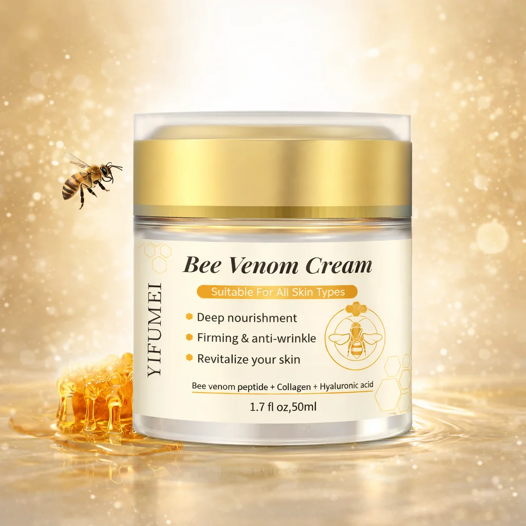 

Bee Venom Essence Face Cream Hyaluronic Acid Soothing Brightening Oil Control Gentle Firming Soft Emulsion Moisturizing Cream