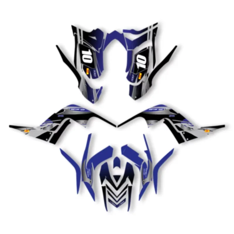 DSMTECH Custom Motorcycle Graphics Enduro Decals Stickers Kits For YAMAHA 2006 2007 2008 2009 2010-2012 RAPTOR 700 001