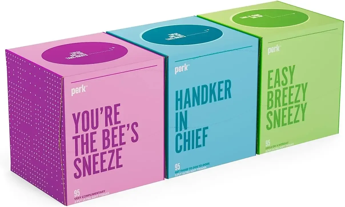 Staples Perk PK57779CT Ultra Soft Tissue, 2-Ply, White, 95 Sheets/Box