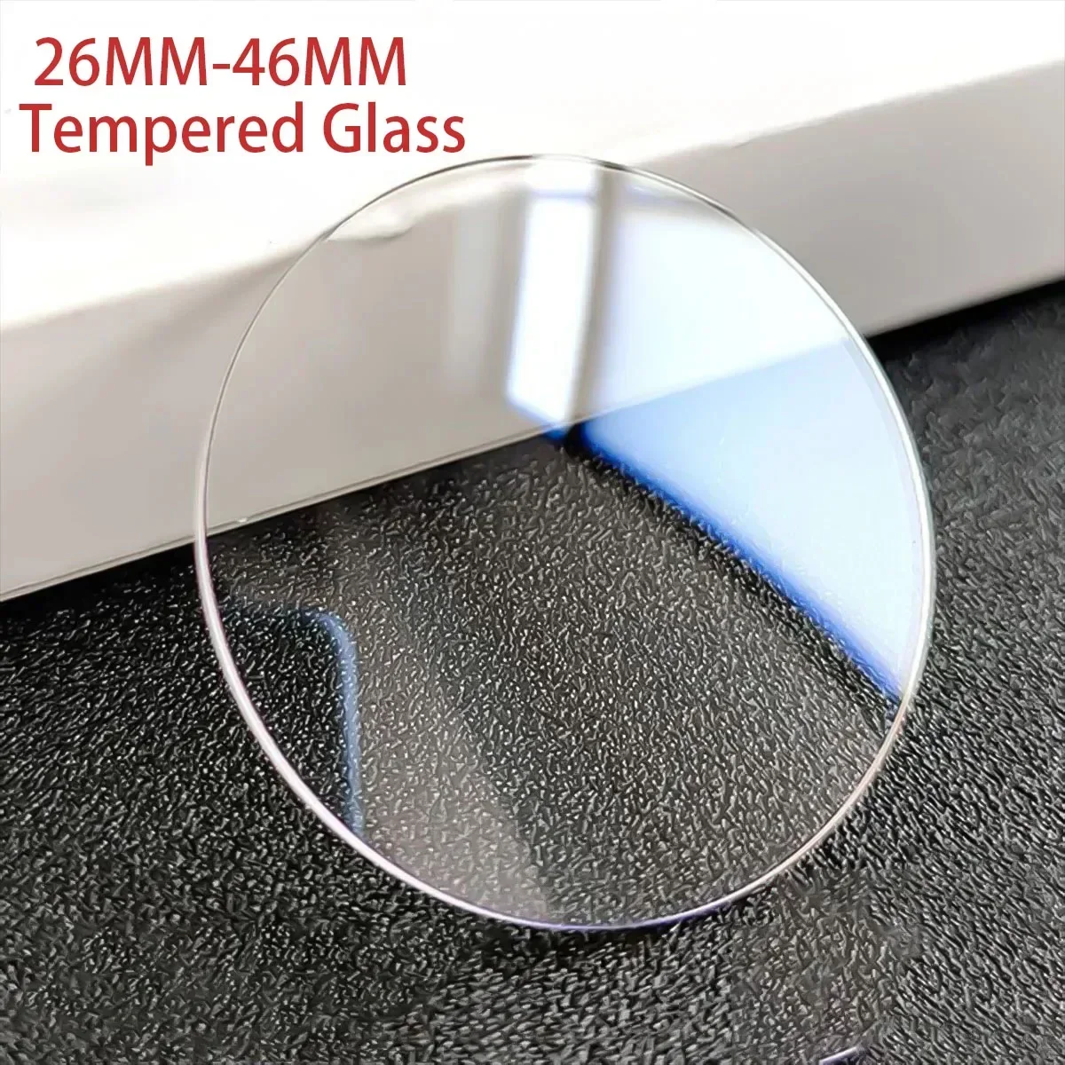 26-46mm Universal Tempered Glass Smartwatch Screen Protector Protective Film 28mm 30mm 32mm 38mm 40mm 41mm 42mm Diameter 1-5PCS